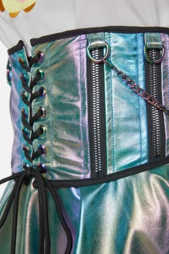 Infrared Zipper Underbust Pu Corset