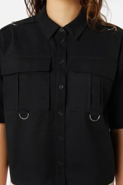 Jagger O-Ring Crop Blouse