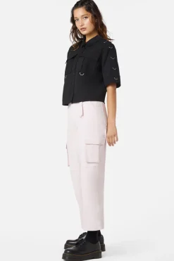 Jagger O-Ring Crop Blouse