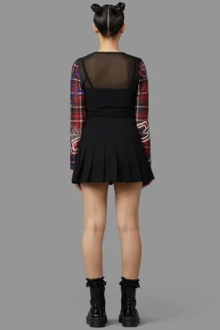 Jaywalker Pleated Miniskirt