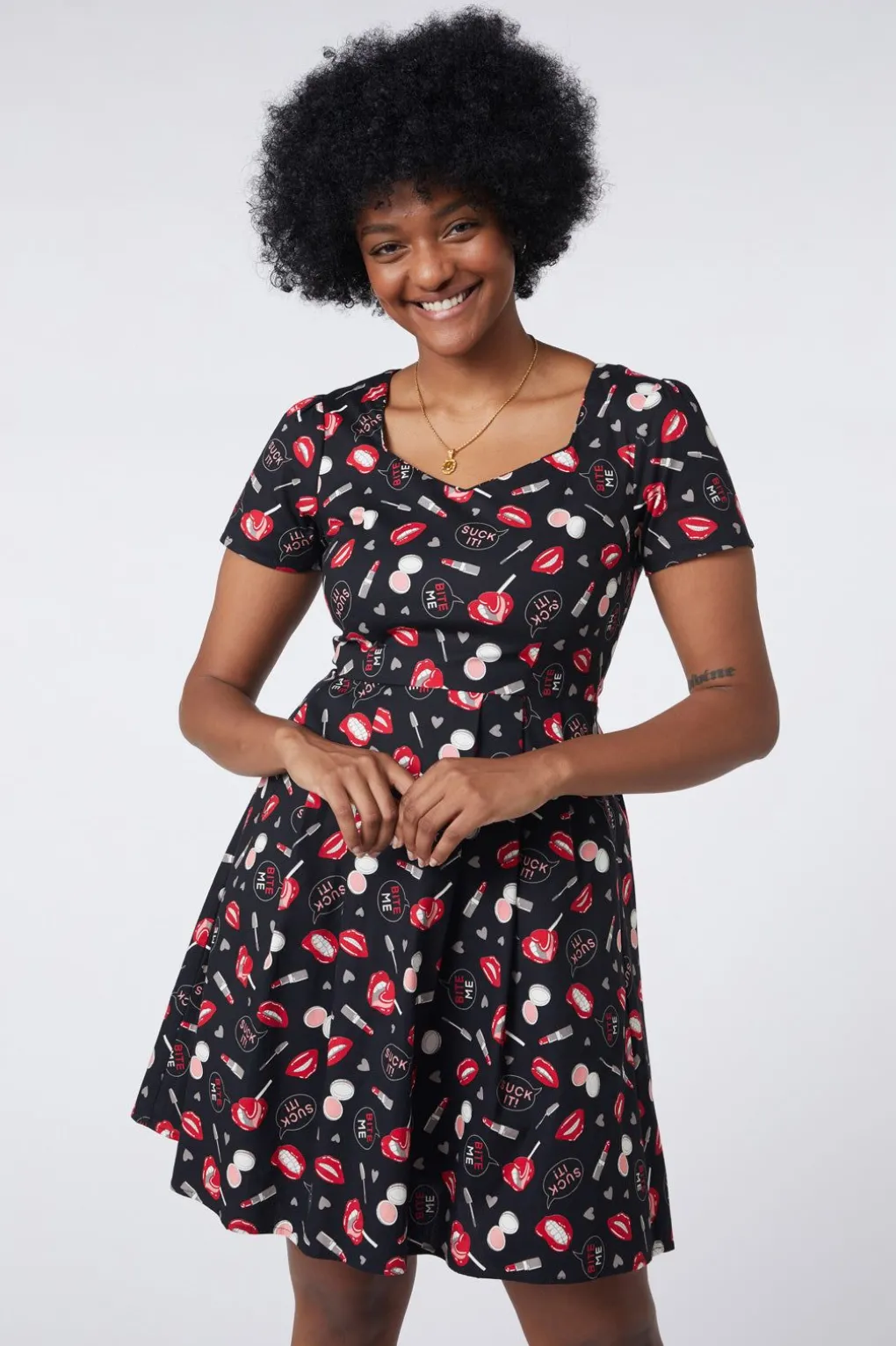 Kiss And Makeup Dress