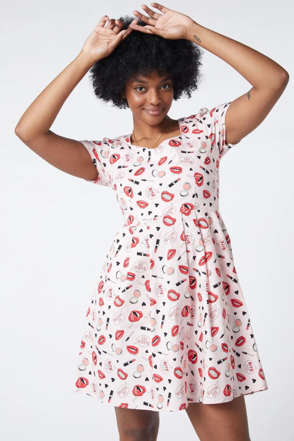 Kiss And Makeup Dress