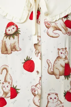 Kitty Kisses Collar Blouse