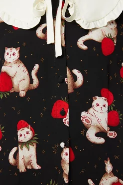 Kitty Kisses Collar Blouse
