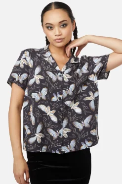 Larvae Print Blouse