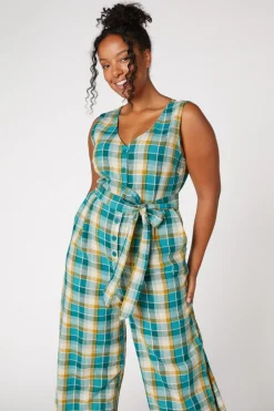 Laura Check Jumpsuit