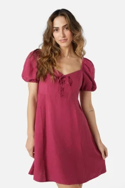 Leah Lace Up Dress