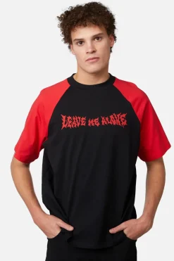 Leave Me Alone Contrast Raglan Tee