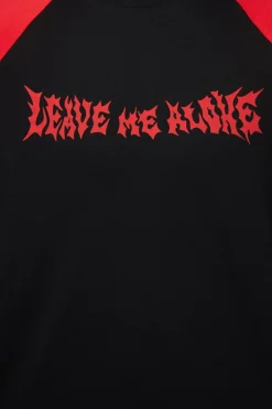 Leave Me Alone Contrast Raglan Tee