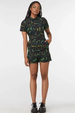 Lizard Fam Cotton Playsuit