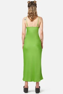 Lizzie Satin Bias Cut Dress