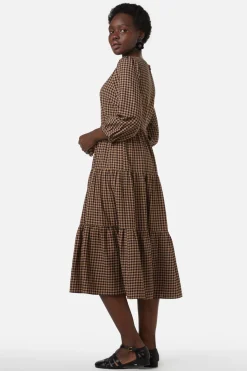 Lola Check Midi Dress