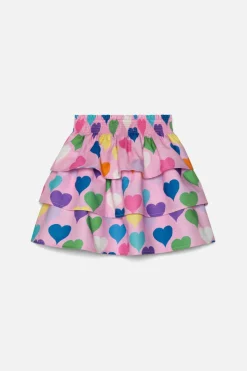Love Heart Kids Tiered Skirt