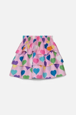 Love Heart Kids Tiered Skirt