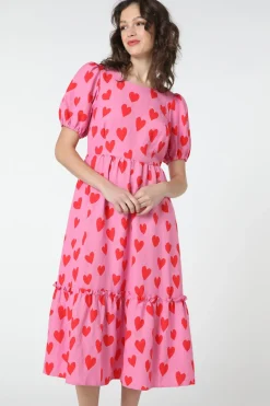 Love Hearts Midi Dress