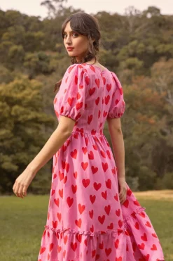 Love Hearts Midi Dress