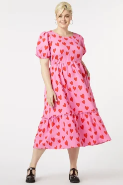 Love Hearts Midi Dress