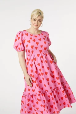 Love Hearts Midi Dress