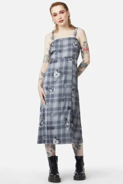 Love Her Printed Satin Split Dress