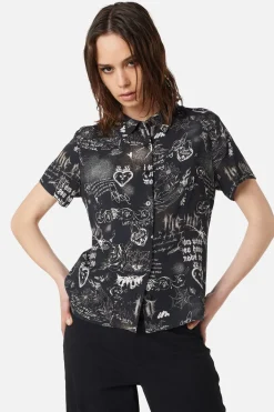 Lover'S Departure Printed Blouse