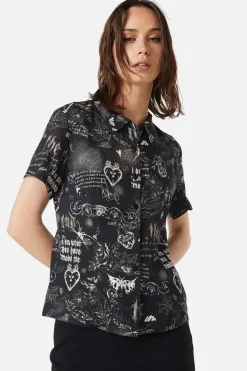 Lover'S Departure Printed Blouse