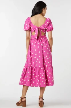 Lucy Polka Dot Midi Dress