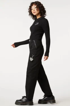 Lurex Embroider Zip Cardi