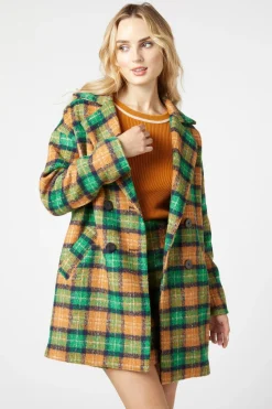 Maddison Check Coat