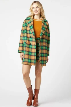 Maddison Check Coat