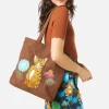 Meadow Cat Embroidered Bag