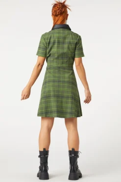 Meadow Tartan Zipper Dress