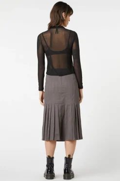 Mesh Collared Blouse