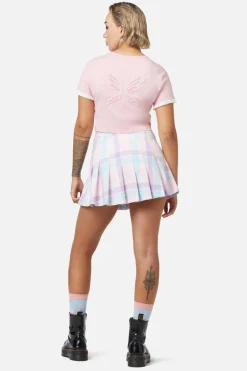 Meta Fantasy Wings Crop Tee