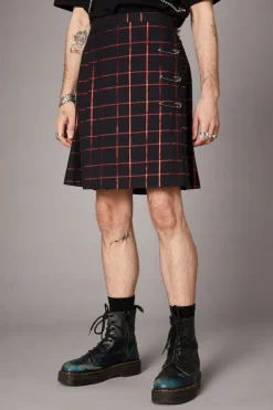 Metallic Check Tartan Kilt