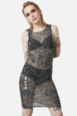 Misery Distressed Knit Dress
