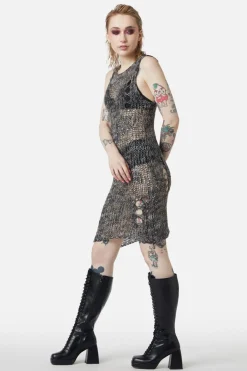 Misery Distressed Knit Dress