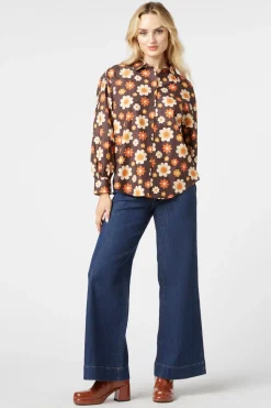 Miss 60'S Flower Shirt