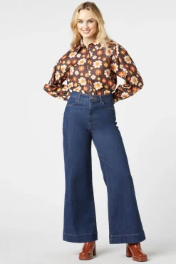 Miss 60'S Flower Shirt