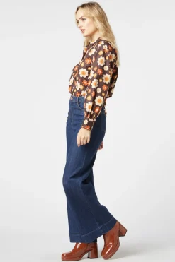 Miss 60'S Flower Shirt