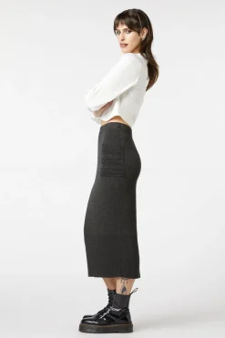 Moon Sign Knit Skirt