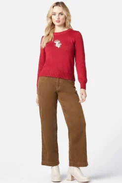 Mushroom Embroidered Sweater