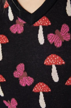 Mushroom Knit Vest