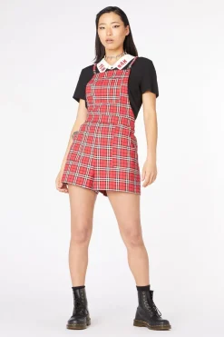 Nah Tartan Bib Playsuit
