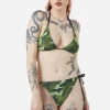 Nook Of The Garden Camo Bikini Top