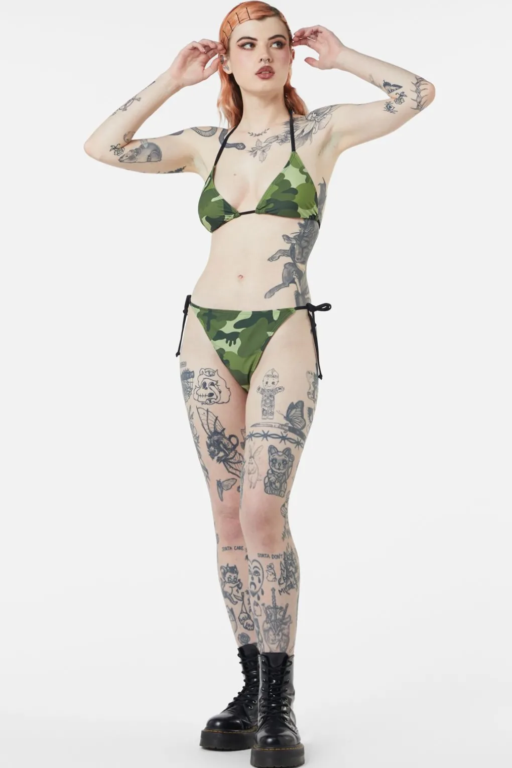 Nook Of The Garden Camo Bikini Bottom