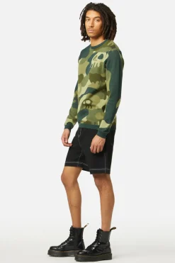 Nook Of The Garden Camo Knit Jumper