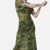 Nook Of The Garden Camo Mesh Dress