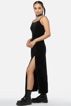 Obsidian Velvet Dress