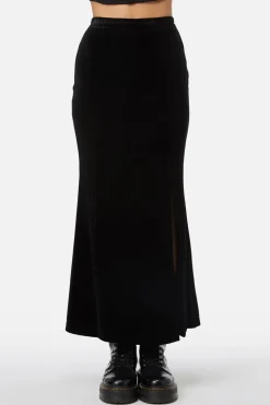 Obsidian Velvet Skirt