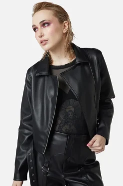 Ornate Metal Pu Jacket